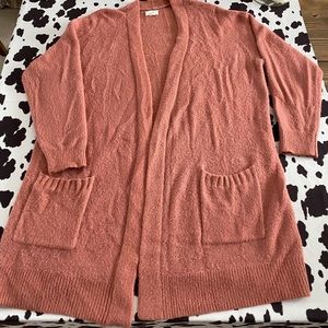 Caslon burnt orange oversized cardigan